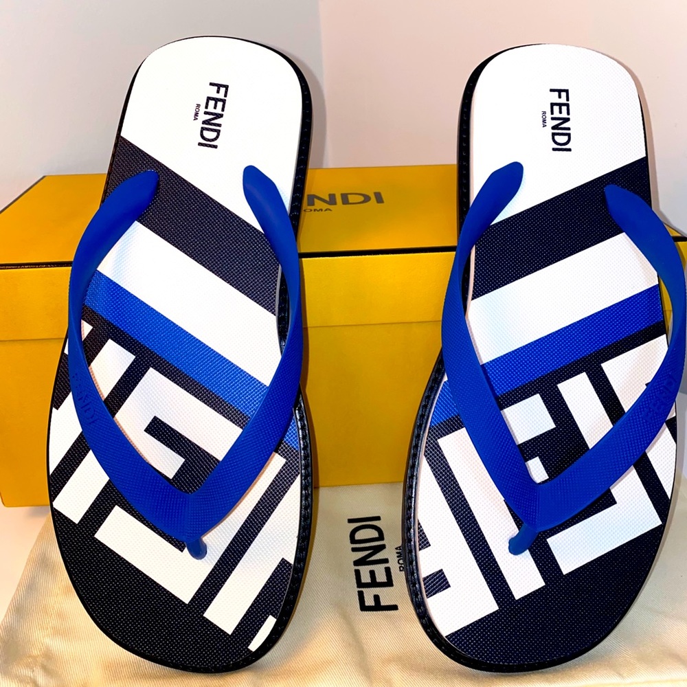 Fendi 🛑SOLD🛑Infradito Gomma FF Diagonal